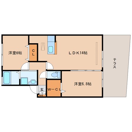 志都美駅 徒歩17分 1階の物件間取画像